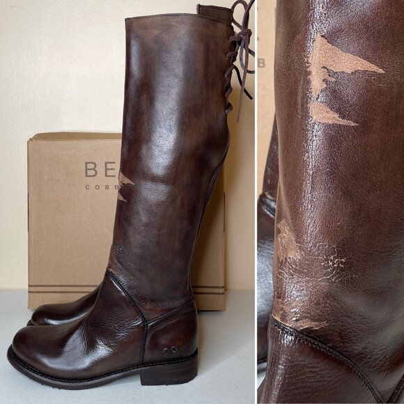 BED STU Manchester Heavily Distressed Tall Leather Riding Boots BEDSTU Size 8.5 - Picture 2 of 16